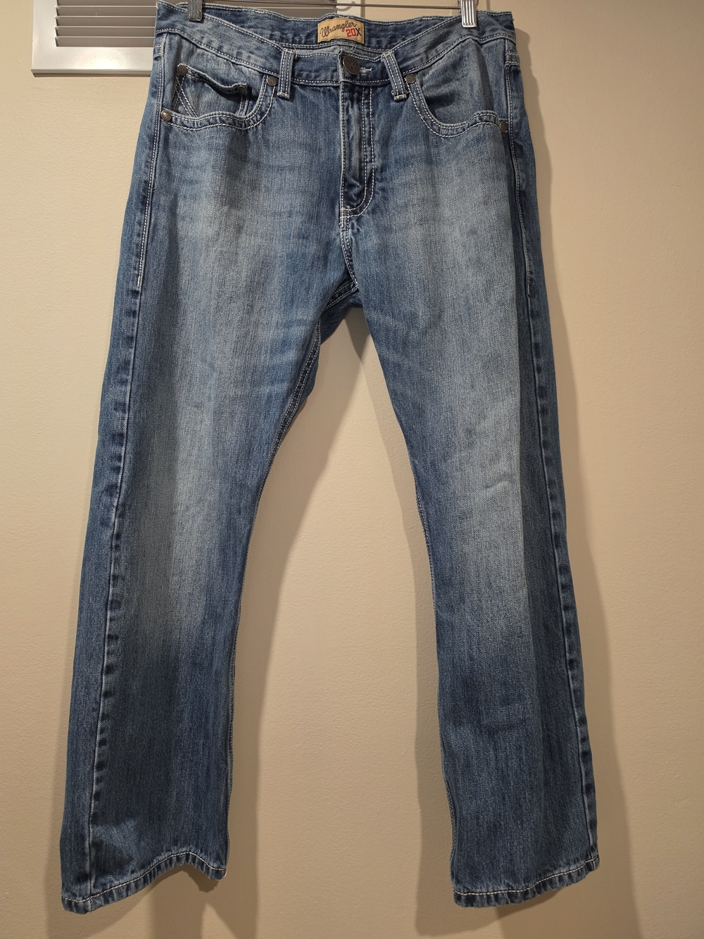 Wrangler 20X No. 42 Vintage Bootcut Jeans Light Wash 34x30
